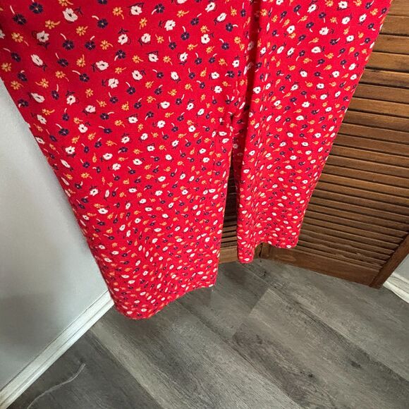 Madewell Tall Ruched Wide-Leg Jumpsuit in Prairie Posies Size 6 - Picture 6 of 10